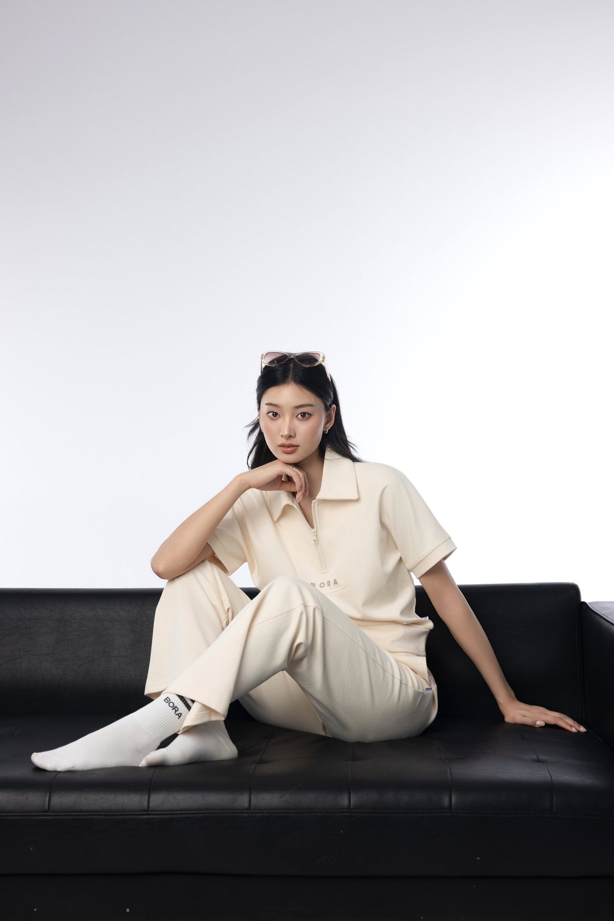 SET BỘ DÀI BORA HALFZIP NGẮN TAY