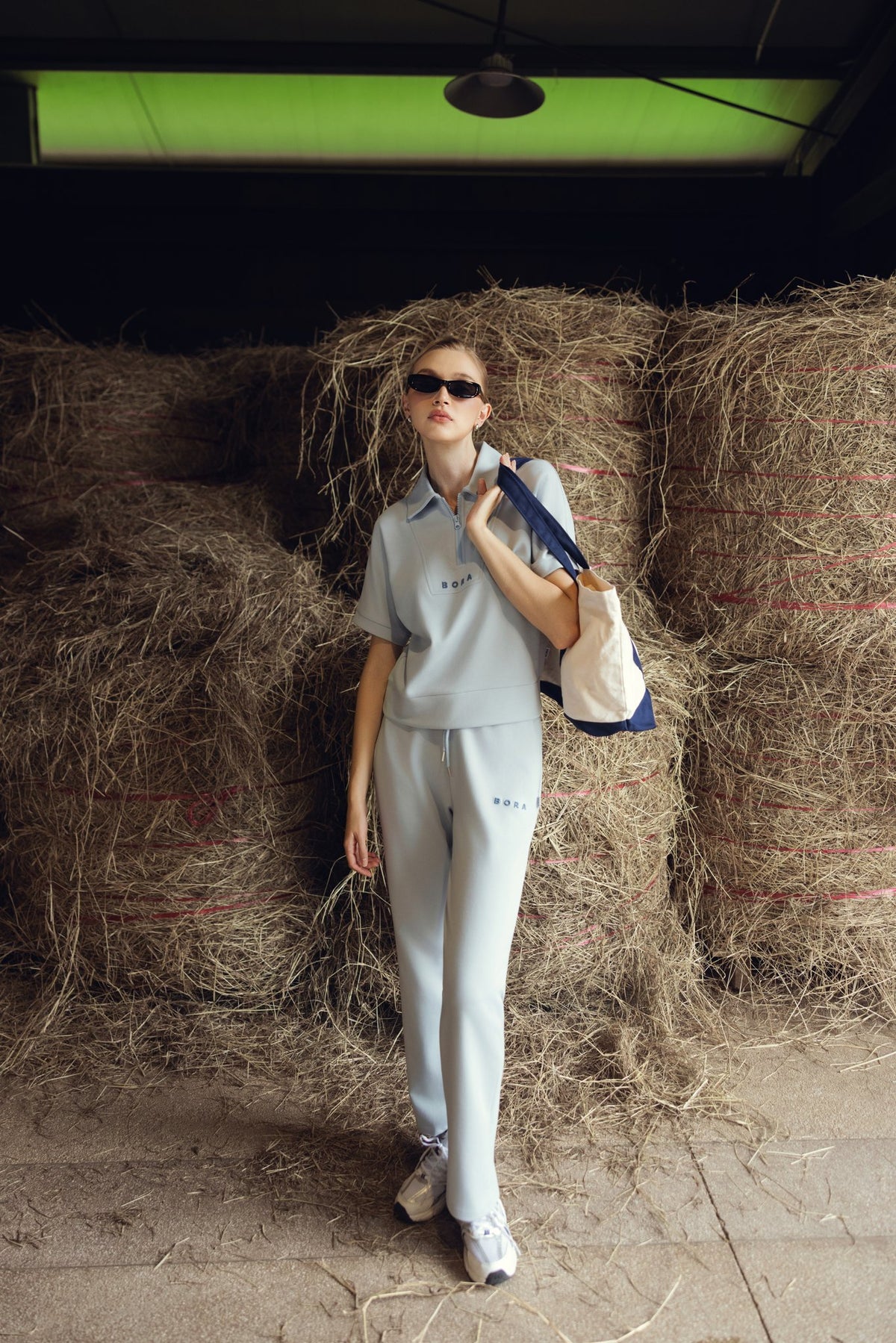 SET BỘ DÀI BORA HALFZIP NGẮN TAY
