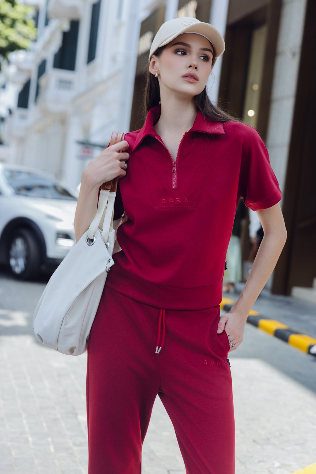 SET BỘ DÀI BORA HALFZIP NGẮN TAY