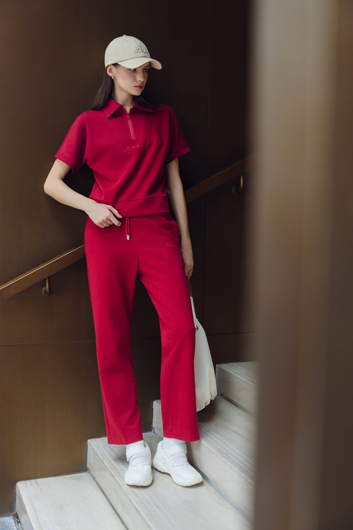 SET BỘ DÀI BORA HALFZIP NGẮN TAY