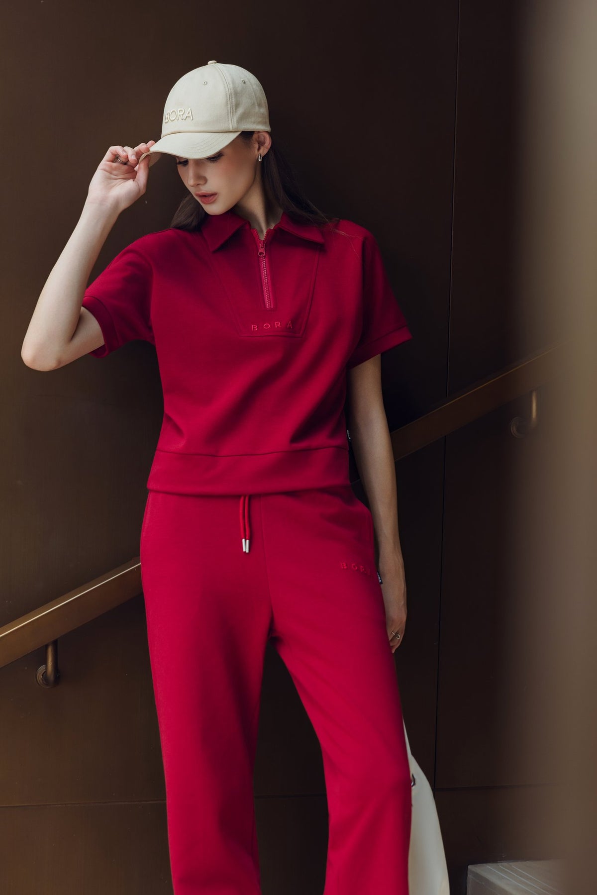 SET BỘ DÀI BORA HALFZIP NGẮN TAY