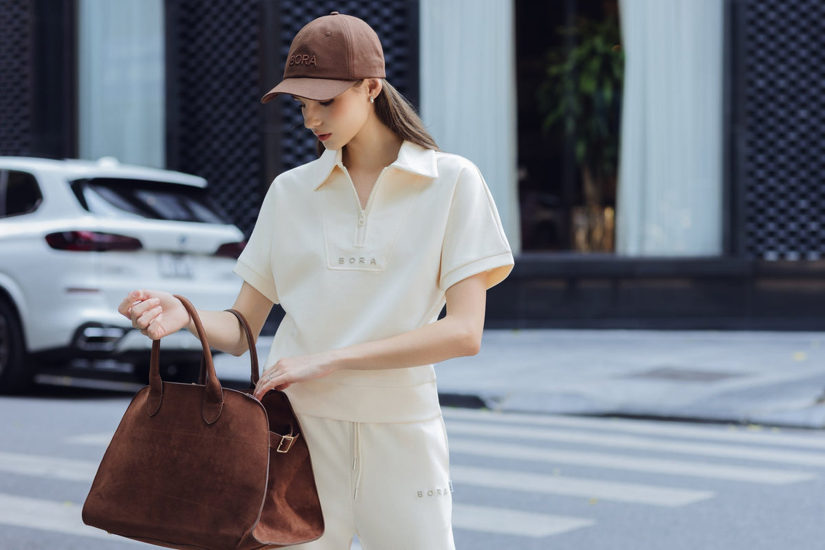 SET BỘ DÀI BORA HALFZIP NGẮN TAY