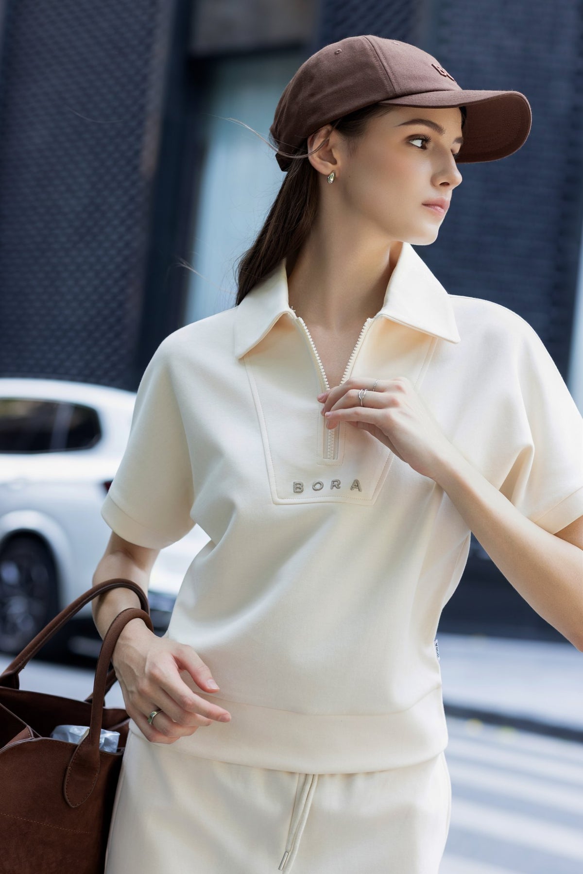 SET BỘ DÀI BORA HALFZIP NGẮN TAY